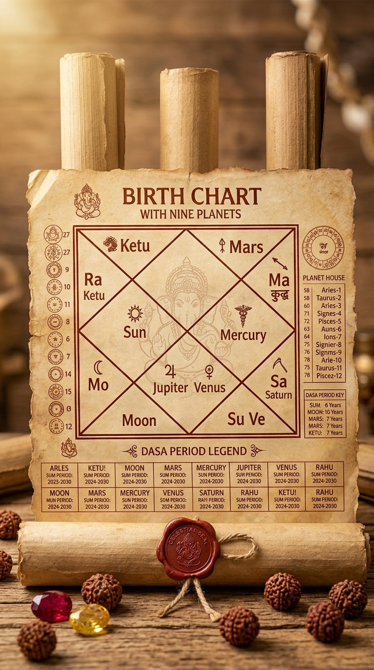 Vedic birth chart reading